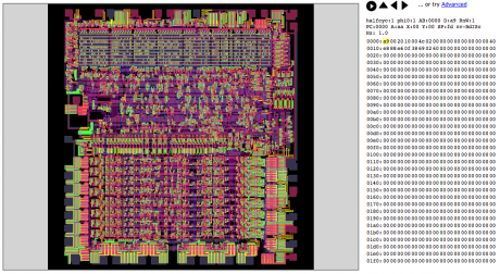 Visualisierung der Arbeit eines Prozessors