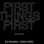 First things first – ein Manifest