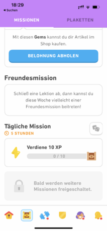 Screenshot Duolingo